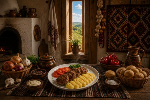 Pârjoale de Porc cu Piureu de Cartofi
