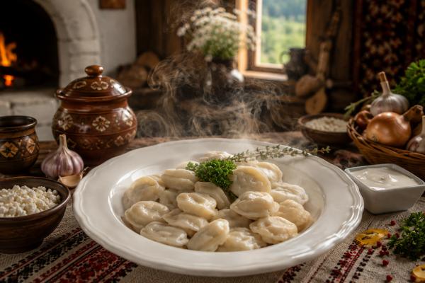 Pelmeni cu Carne și Smântână